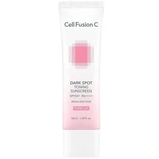 Тональний крем із сонцезахистом проти пігментних плям Dark Spot Toning Sunscreen, SPF50+ PA++++, 50 мл, Cell Fusion C