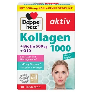 Коллаген 1000 + Коэнзим Q10 Актив, 30 таблеток, Doppelherz