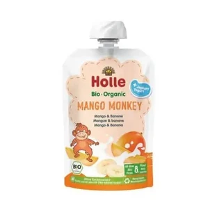 Органическое манговое пюре с йогуртом, Mango Monkey, от 8 месяцев, 100 г, Holle
