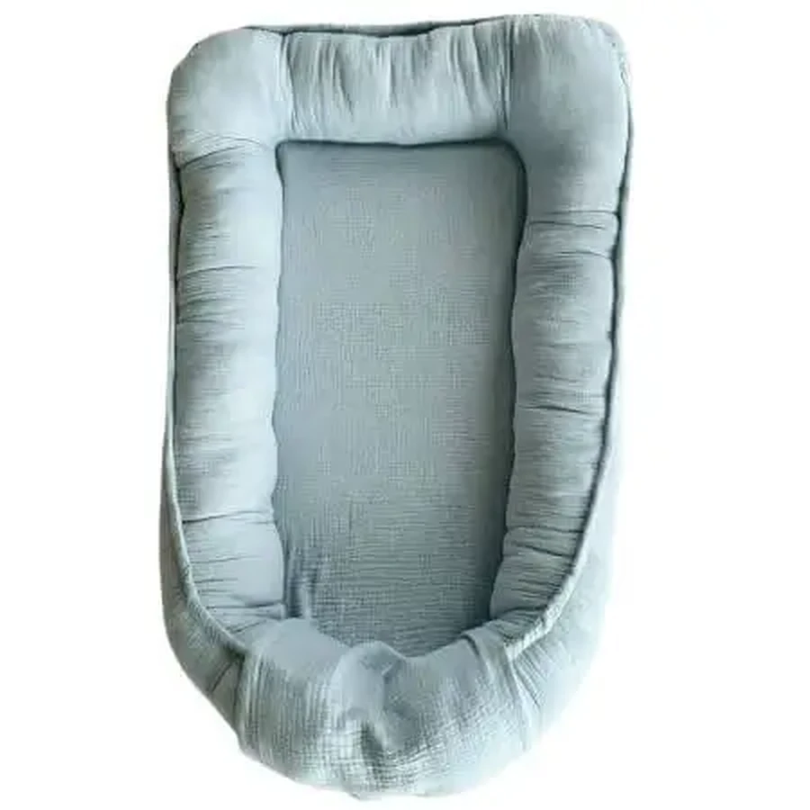 Муслиновое гнездышко с двумя сторонами, Baby Blue, от 0 месяцев, Twindeco: цены и характеристики