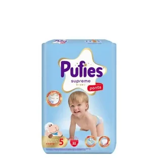 Підгузки-трусики Supreme, № 5, 12–17 кг, 32 шт., Pufies