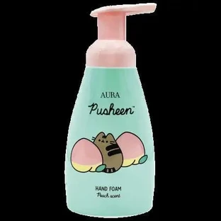 Пенящееся мыло для рук Pusheen, персик, 300 мл, Aura