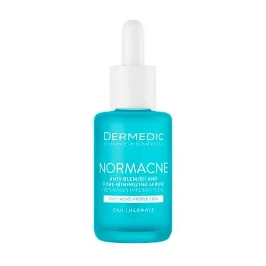 Сироватка проти недоліків шкіри з ефектом звуження пор Normacne, 30 мл, Dermedic: ціни та характеристики