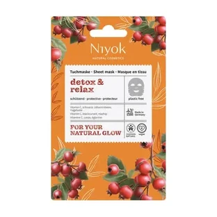 Маска для лица в виде салфетки, Detox & Relax, 10 мл, Niyok