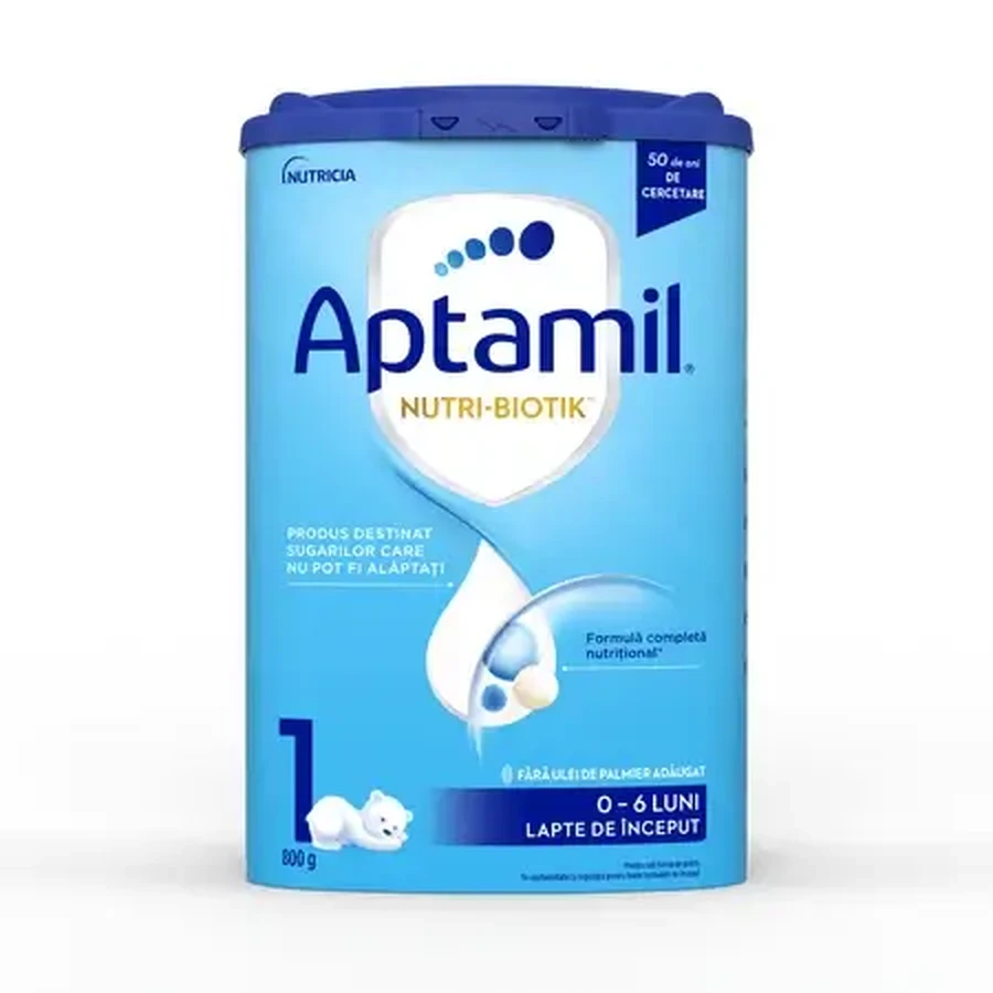 Сухое молоко Nutri-Biotik 1, 0–6 месяцев, 800 г, Aptamil: цены и характеристики