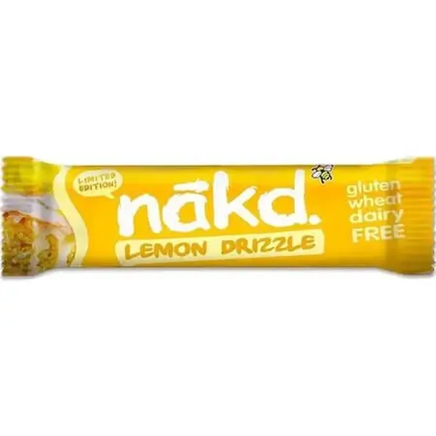 Батончик «Lemon Drizzle» (сырое веганское печенье), 35 г, Nakd: цены и характеристики