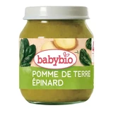 Органическое пюре из картофеля и шпината, от 4 месяцев, 130 г, Babybio