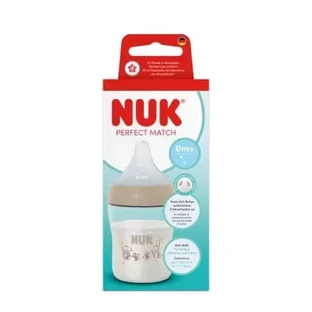 Бутылочка с силиконовой соской S Perfect Match, бежевая, от 0 месяцев, 150 мл, Nuk