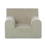 Детское кресло из бархата, бежевое, Twindeco