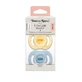 Ортодонтические соски UltraLight, желтый/синий, 0–6 месяцев, 2 шт., Tommee Tippee