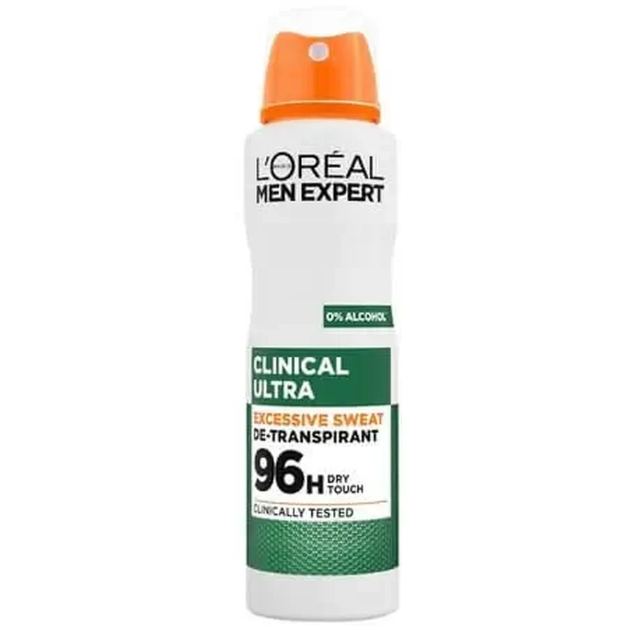 Антиперспірант-спрей для чоловіків Men Expert, Derma Control, 150 мл, L'Oréal: ціни та характеристики