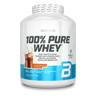 Протеиновый коктейль 100% Pure Whey, «Соленая карамель», 2000 г, BioTechUSA