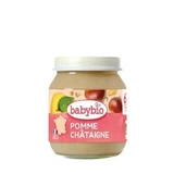 Органічне пюре, яблука та каштани, від 6 місяців, 130 г, BabyBio