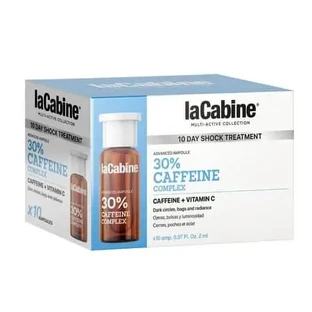 Ампулы с кофеином и витамином С для кожи вокруг глаз, Advanced 30% Caffeine Complex, 10 × 2 мл, La Cabine