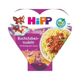 Меню Bio Паста в форме букв с соусом «Болоньезе», 250 г, Hipp