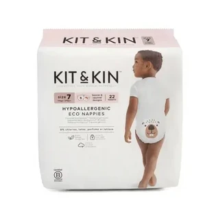 Гипоаллергенные подгузники Eco, размер 7, 17 кг и более, 22 шт., Kit&Kin