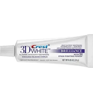 Зубна паста з відбілювальним ефектом 3D White Brilliance, 24 г, Crest