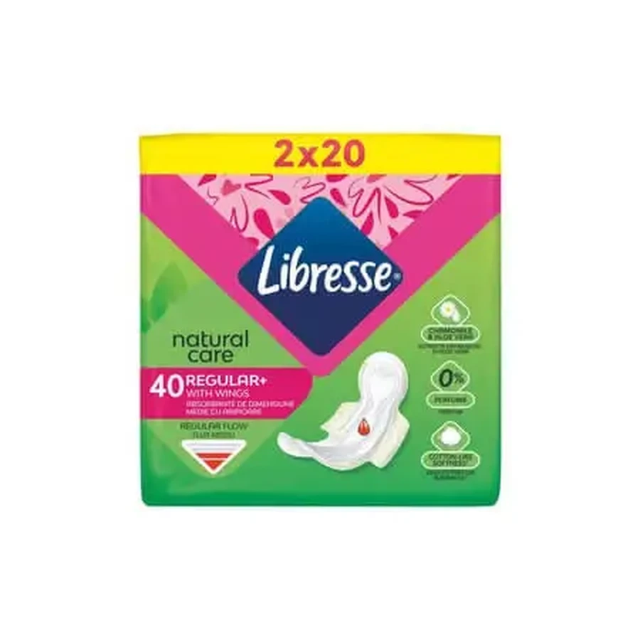 Прокладки Natural Care, 2x20 шт., Libresse: цены и характеристики