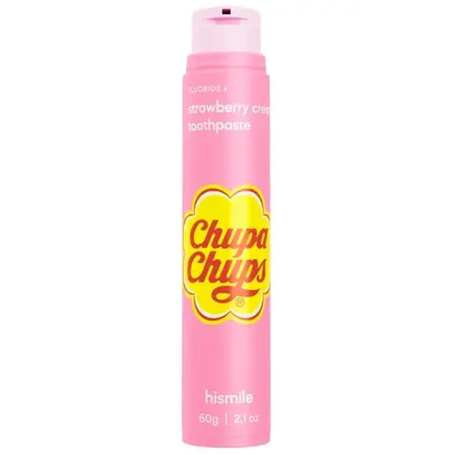 Зубна паста з фтором, Chupa Chup, Strawberry & Cream, 60 г, Hismile: ціни та характеристики