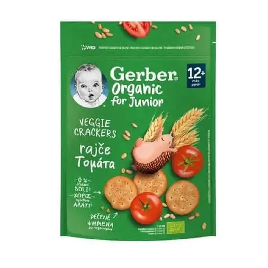 Органические крекеры «Tomato Cracker», 100 г, Gerber: цены и характеристики