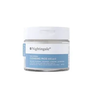 Диски для очищения кожи с pH 5,5 и увлажняющим эффектом Daily Derma, 70 шт., Nightingale