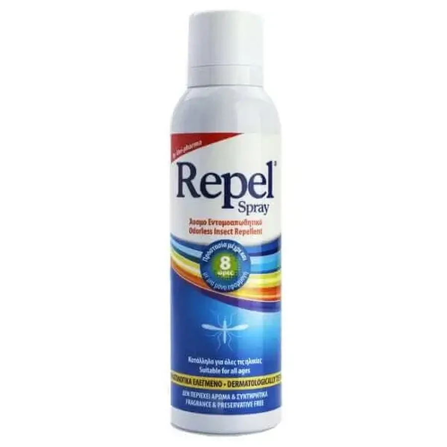 UNI-PHARMA Repel Spray — репеллентный спрей от насекомых, без запаха, 150 мл: цены и характеристики