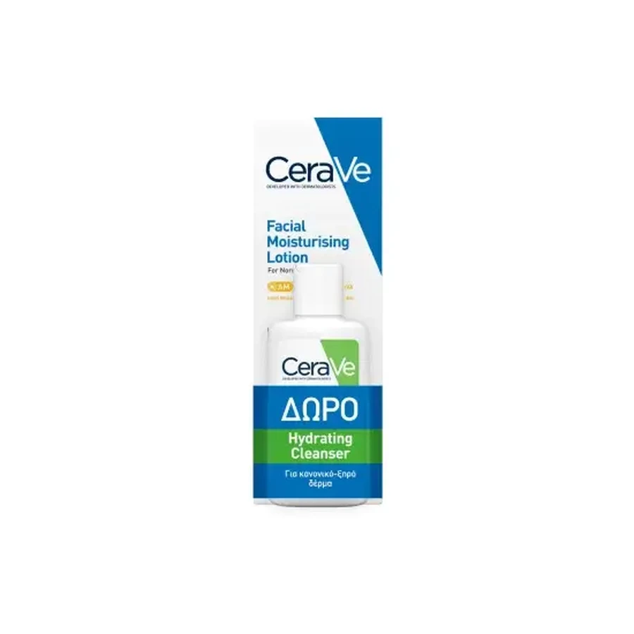 CERAVE Увлажняющий лосьон для лица SPF 50 Увлажняющий крем для лица 52 мл и В ПОДАРОК Увлажняющий очищающий гель 20 мл: цены и характеристики