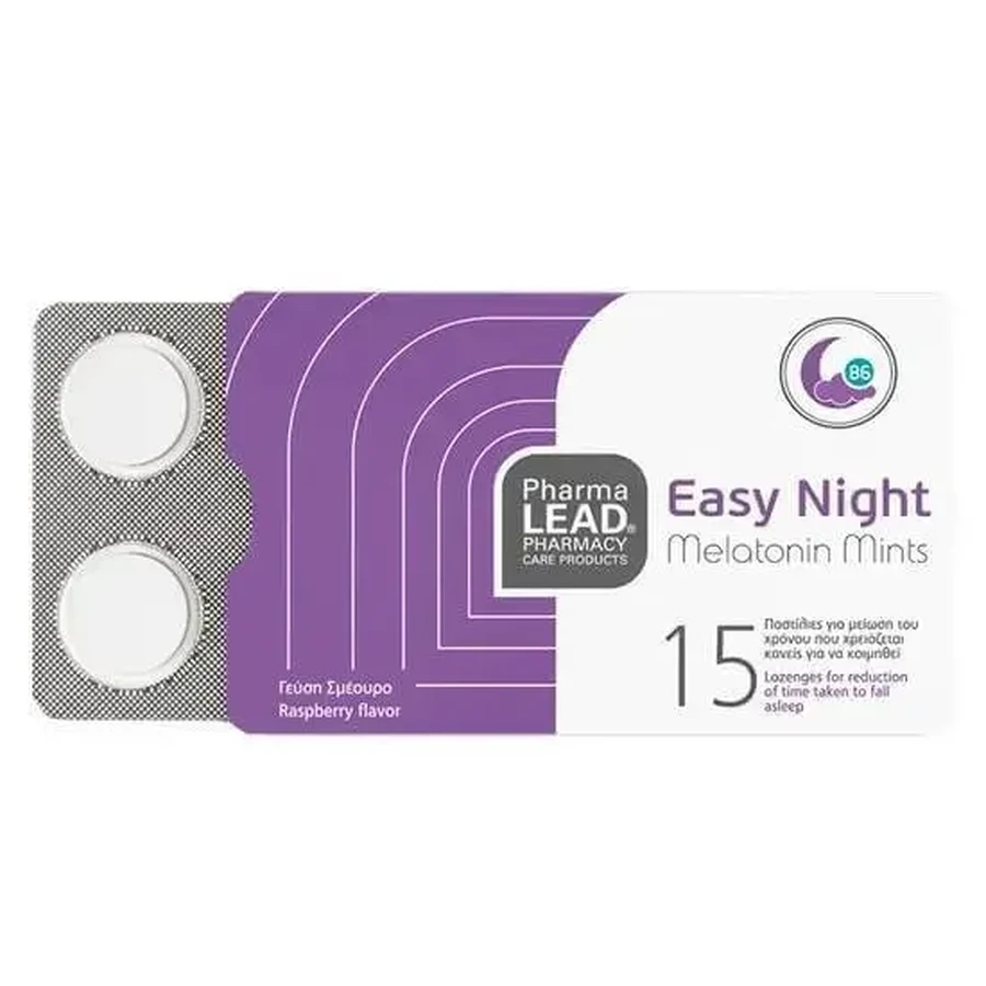 PHARMALEAD Easy Night Melatonin Mints, 15 таблеток: цены и характеристики