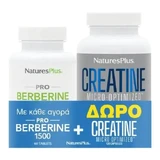 NATURES PLUS Pro Berberine 1500 мг, 60 таблеток и в подарок Creatine Micro-Optimized, 120 капсул