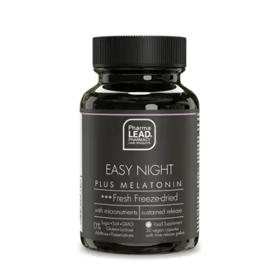 Pharmalead | Black Range Easy Night Plus Мелатонин | 30 растительных капсул: цены и характеристики