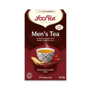YOGI TEA Men's Tea — органічний енергетичний чай для чоловіків, 17 пакетиків по 30,6 г