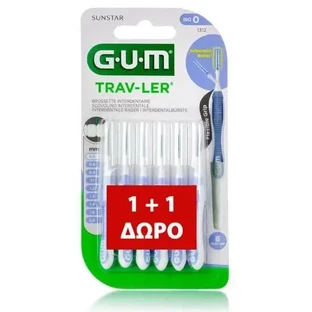 GUM 1312 Trav-Ler Межзубные щётки 0,6 мм × 6 1 + 1 (скидка 50 % на вторую штуку)
