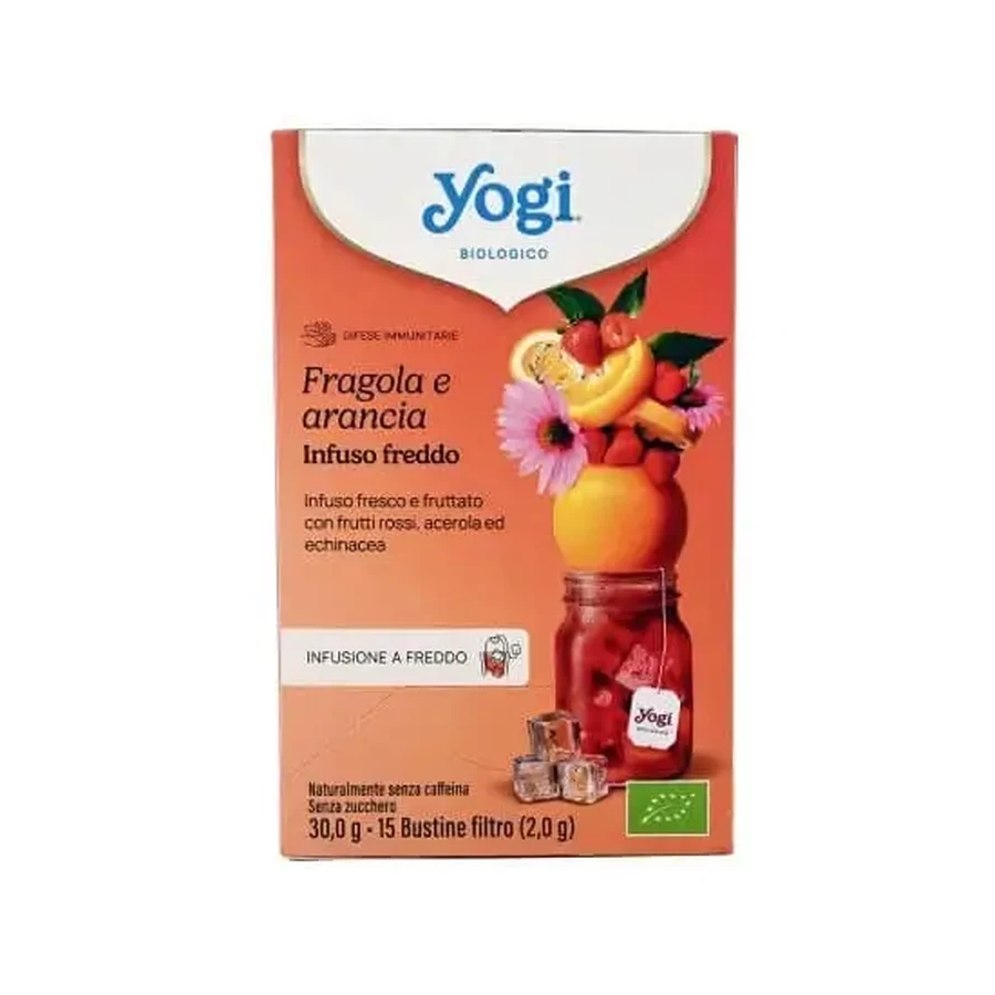 YOGI TEA Органический чай Cold Brew с клубникой и апельсином, 15x2 г: цены и характеристики