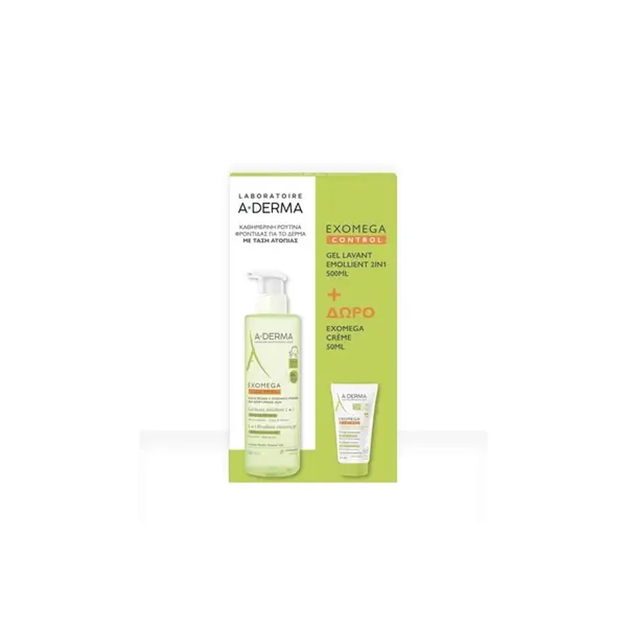 A-Derma | Exomega Гель 2 в 1 500 мл и A-Derma Exomega Крем 50 мл в подарок | 1 набор: цены и характеристики
