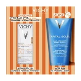 Vichy | Акція Capital Soleil UV-Age Daily Pigment Light SPF50+, 40 мл, рідкий сонцезахисний крем для обличчя з пігментацією та подарунок After Sun 100 мл