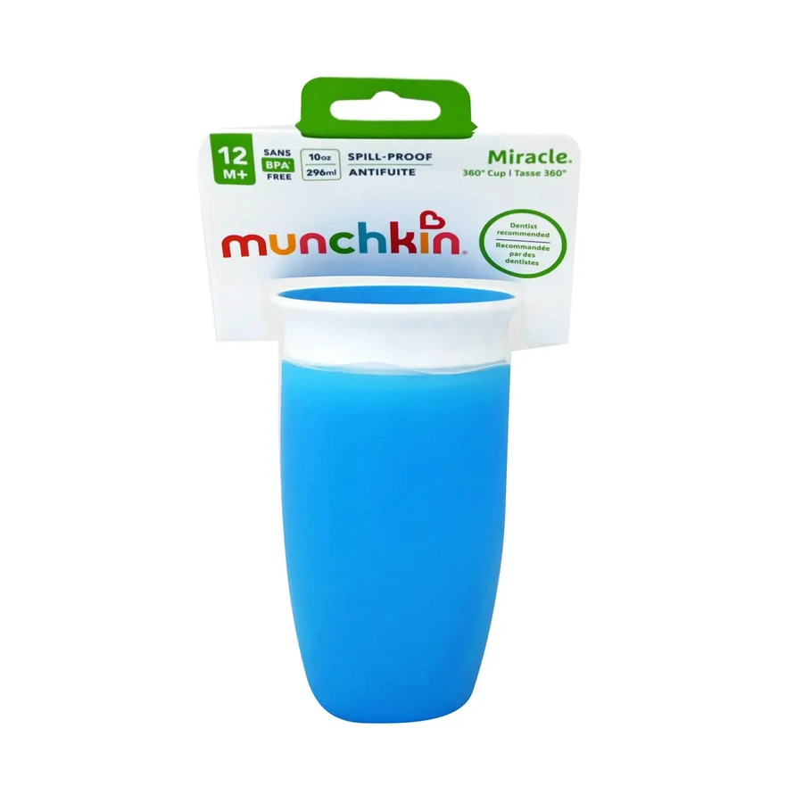 Munchkin | Miracle 360° Cup 12m+ Детский стакан, синий | 296 мл: цены и характеристики