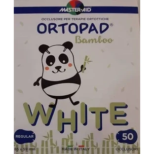 Ortopad White Regular | Самоклеючі офтальмологічні пластирі для дітей, 8,5 × 5,9 см | 50 шт.