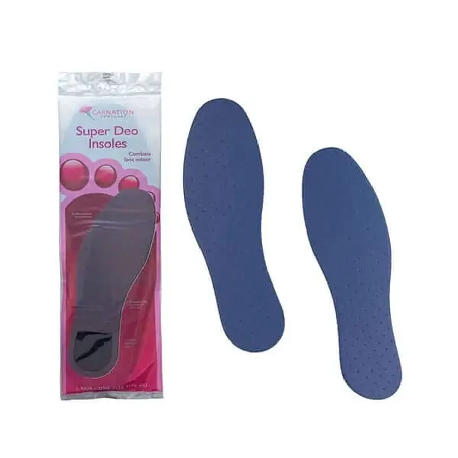 Carnation | Footcare Super Deo Insoles | Спеціальні антимікробні устілки проти неприємних запахів | 1 пара: ціни та характеристики