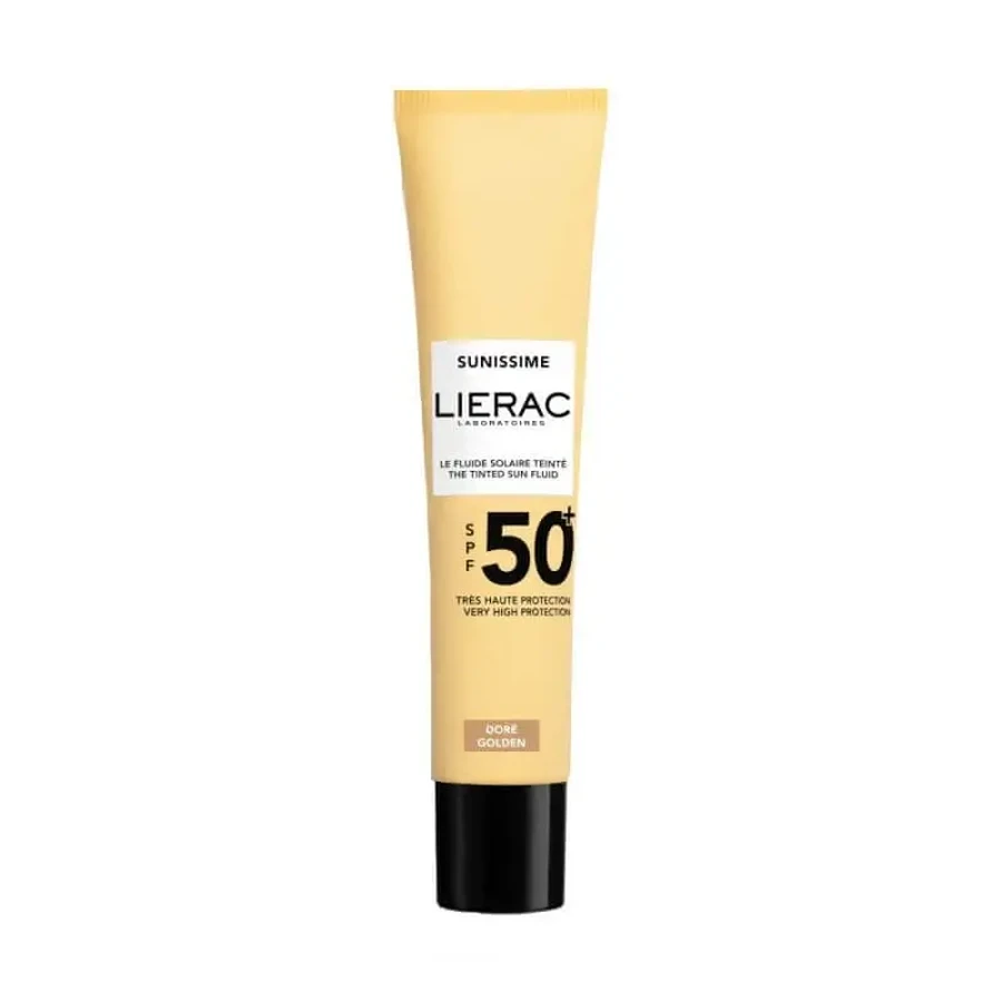 Lierac | Sunissime The Velvety Sun Fluid – Бархатистий тональний сонцезахисний флюїд для обличчя з ніжною текстурою, SPF50+ | 40 мл: ціни та характеристики
