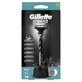 Gillette | Бритва Mach3 Charcoal, 6 змінних головок та підставка у подарунок | 1 комплект