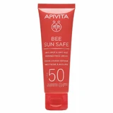 Apivita | Bee Sun Safe Солнцезащитный крем для лица против пигментных пятен и морщин SPF50 | 50 мл