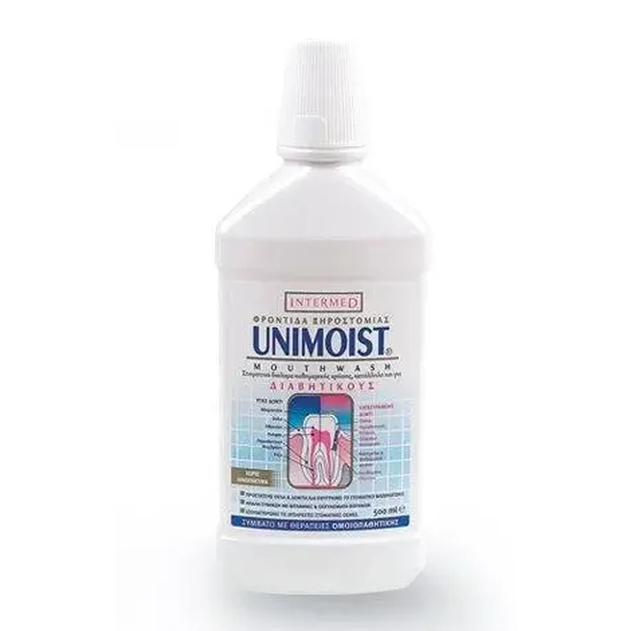Intermed | Ополіскувач для ротової порожнини Unimoist | Розчин для щоденного догляду за зубами та яснами | 500 мл: ціни та характеристики
