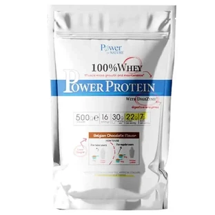 Power of Nature | 100% Whey Protein | Бельгійський шоколад — Протеїновий напій у вигляді порошку зі смаком шоколаду | 500 г