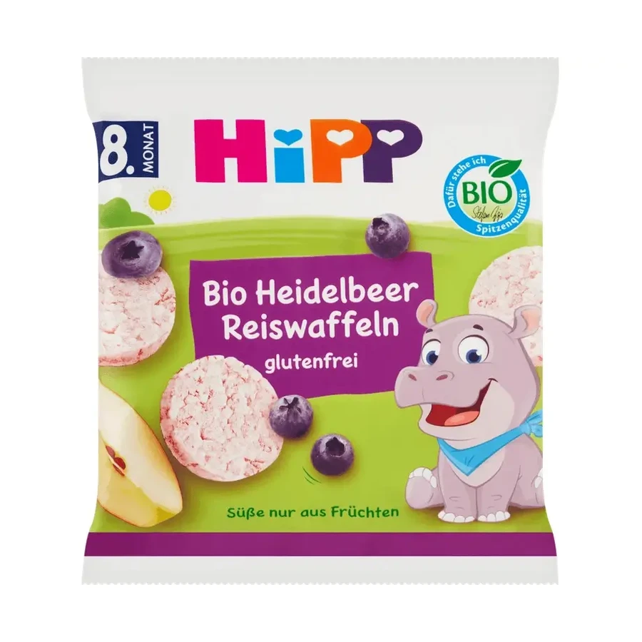 Hipp | Рисові печива для дітей зі смаком чорниці, починаючи з 8-го місяця | 35 г: ціни та характеристики