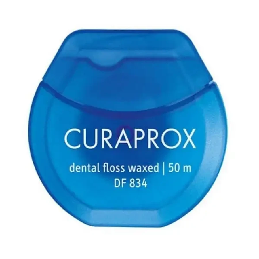 Curaprox | DF 834 Вощеная зубная нить | Вощеная зубная нить с мятным ароматом | 1x50 м: цены и характеристики