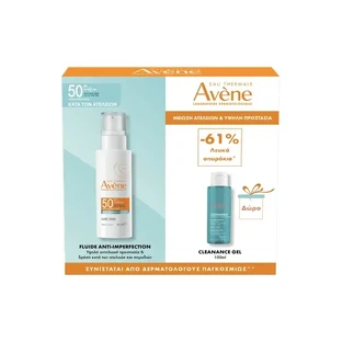 Avène | Акция «Против несовершенств» SPF50+ и гель Cleanance 100 мл в подарок | 1 набор