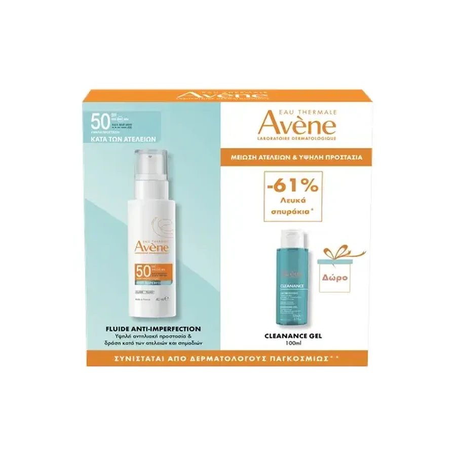 Avène | Акция «Против несовершенств» SPF50+ и гель Cleanance 100 мл в подарок | 1 набор: цены и характеристики