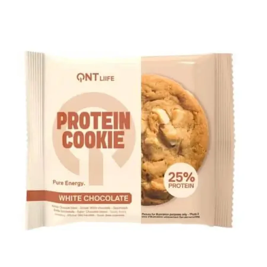 QNT | Protein Cookie White Chocolate — Протеиновые печенья с кусочками белого шоколада | 60 г: цены и характеристики