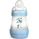 Mam | Anti-Colic | Пластиковая бутылочка против коликов, синяя, от 0 месяцев | 160 мл