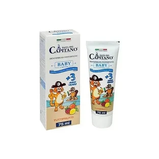 Pasta del Capitano | Baby Captain Зубная паста для детей старше 3 лет со вкусом «Тутти Фрутти» | 75 мл